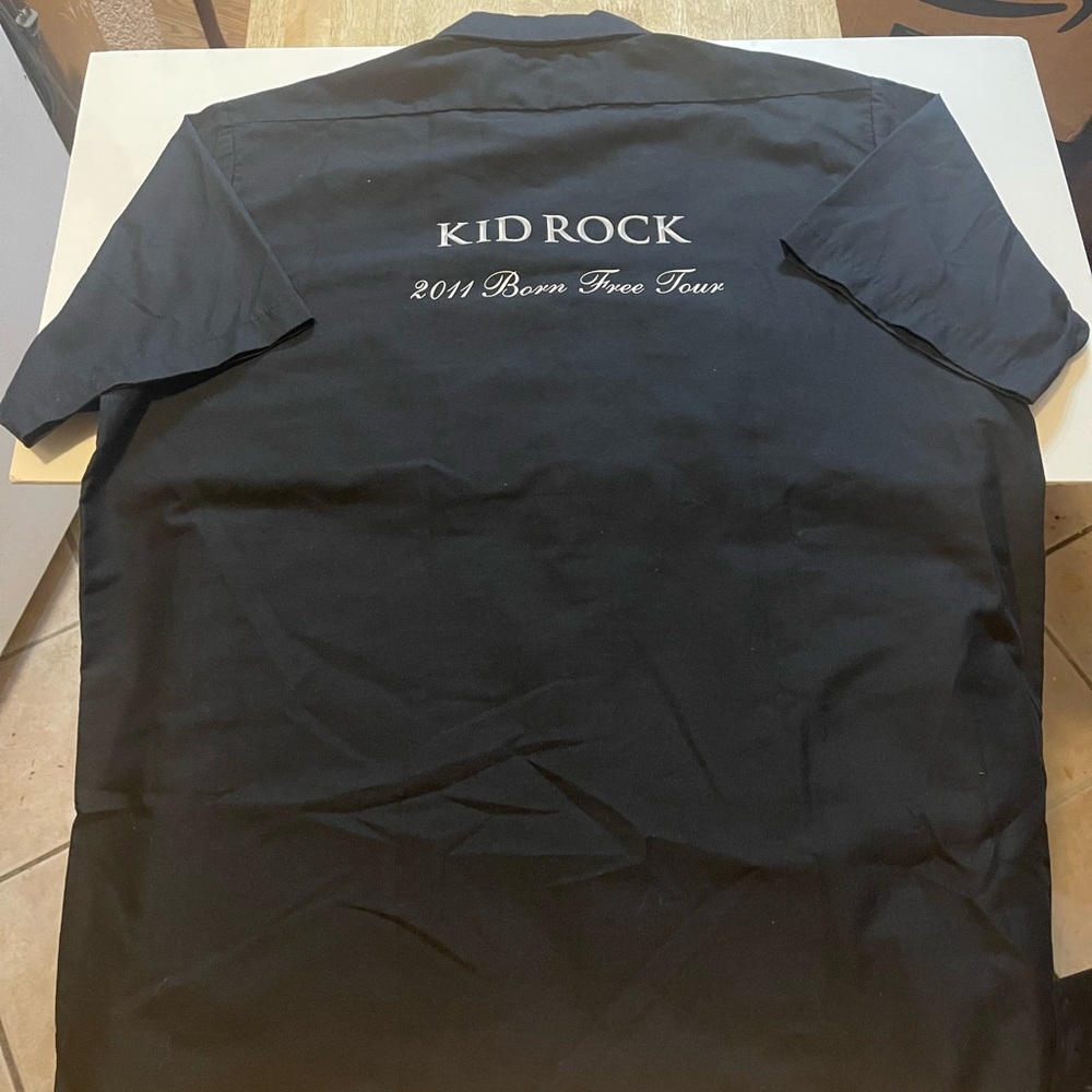 RARE KID ROCK CREW MECHANIC BAND TEE - XL